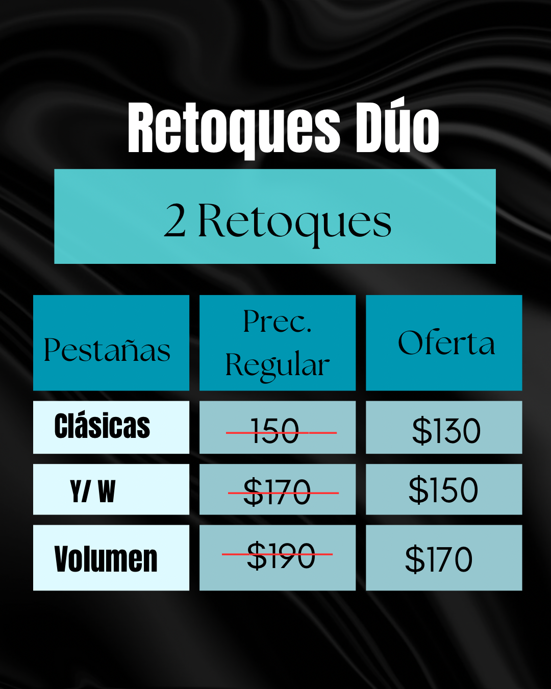 Paquetes de pestañas