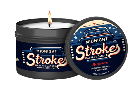 Midnight Strokes Massage Candle
